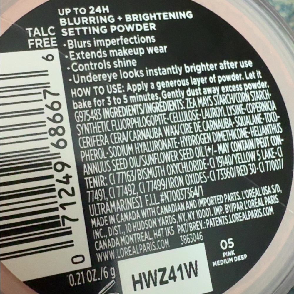 L'Oreal Medium Deep Pink Setting Powder - Picture 3 of 3
